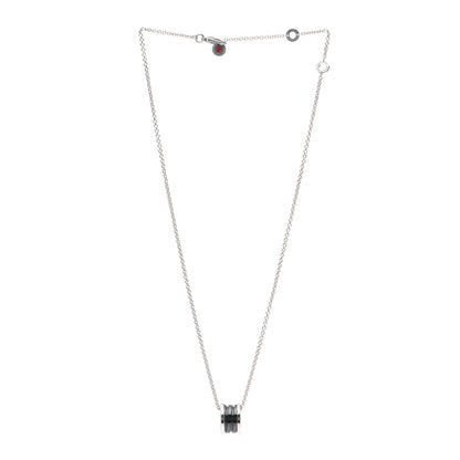 Bulgari Sterling Silver Ceramic Save The Children Pendant Necklace 3 of 7