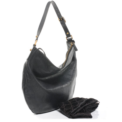Gucci Leather Small Blondie Hobo Bag Black 2 of 8