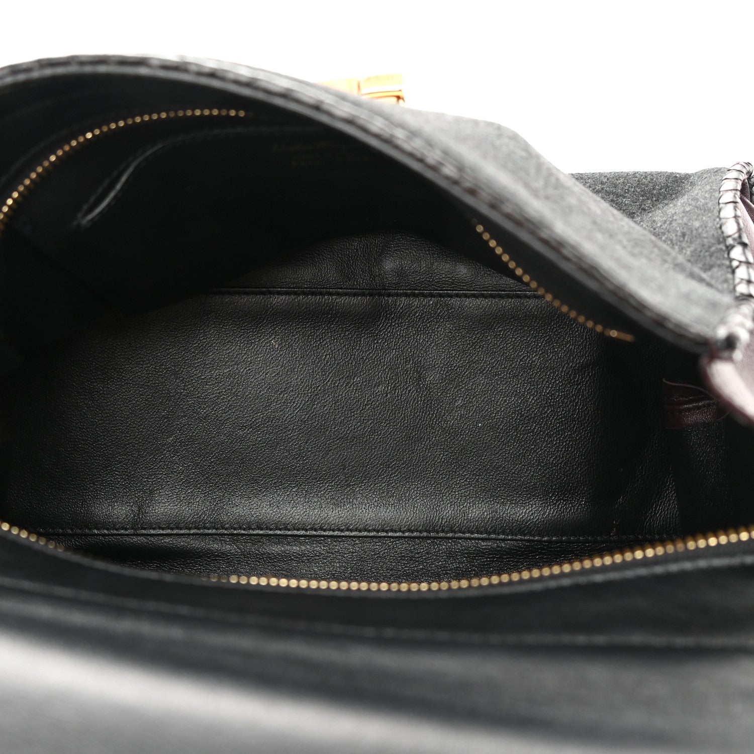 Salvatore Ferragamo Calfskin Suede Snakeskin Small Sofia Satchel Black Burgundy 5 of 22