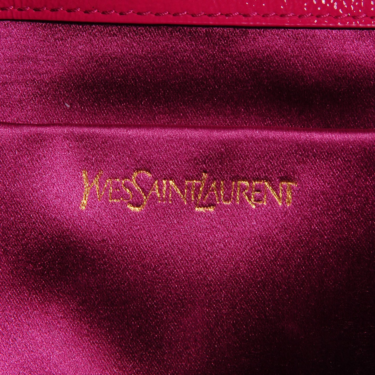Textured Patent Monogram Large Belle De Jour Clutch Fuchsia