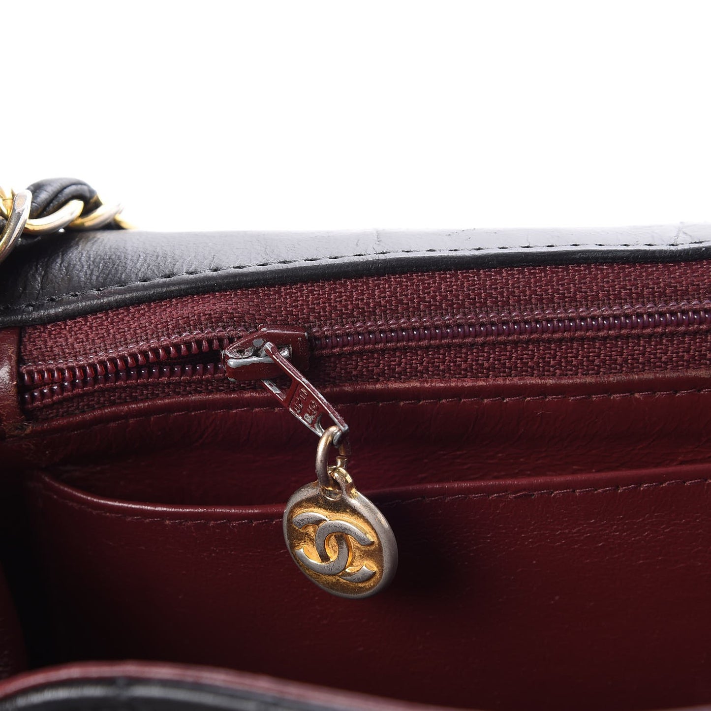 Lambskin Quilted Small Single Flap Black