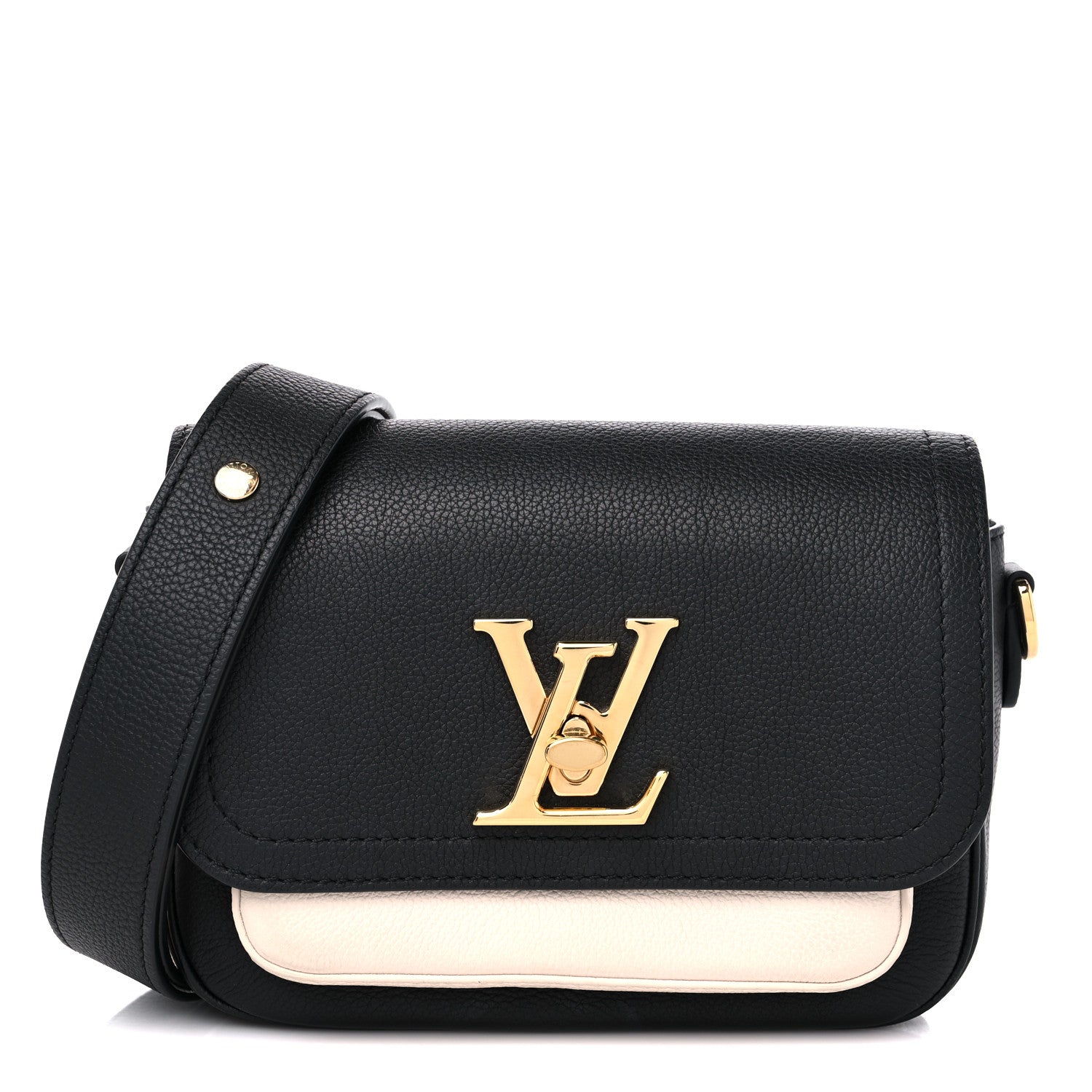 Louis Vuitton Grained Calfskin Lockme Tender Black 1 of 8