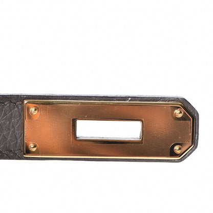 Hermes Taurillon Clemence Birkin 30 Etain 33 of 37