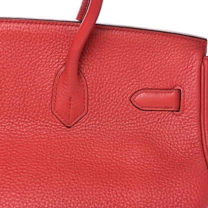 Hermes Taurillon Clemence Birkin 35 Bougainvillea 22 of 35