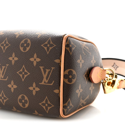 Louis Vuitton Monogram Speedy Bandouliere 20 Black 9 of 9
