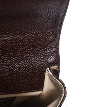 Chanel Caviar Briefcase Bag Brown 10 of 11