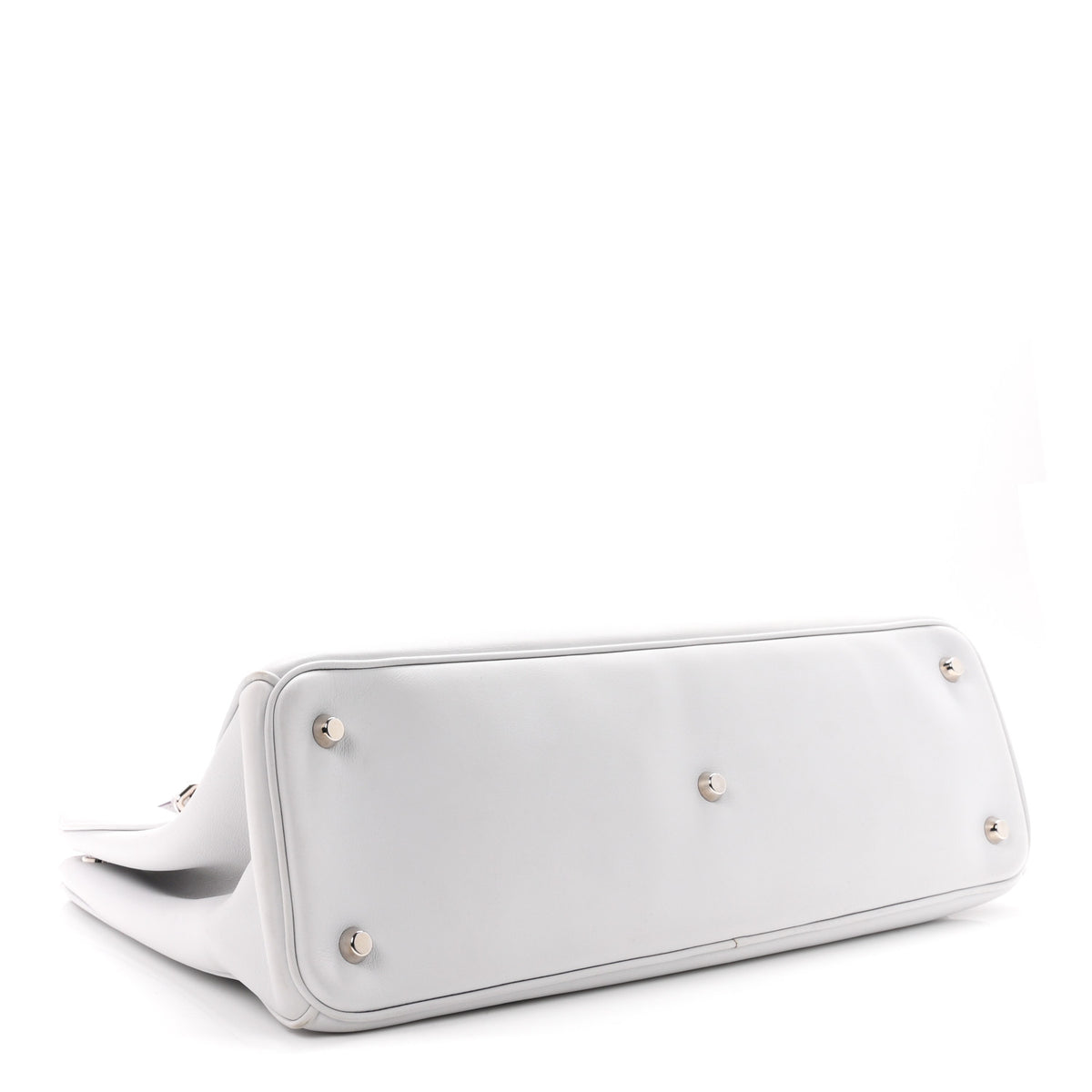 Christian Dior Smooth Calfskin Large Diorissimo Tote White 5 of 12