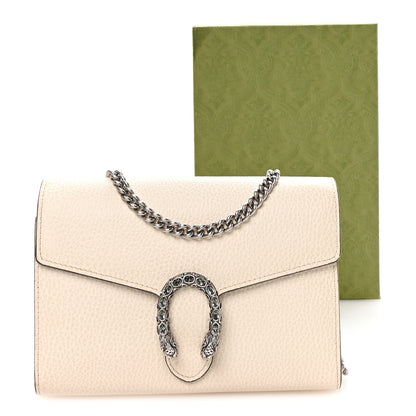 Gucci Calfskin Mini Dionysus Chain Wallet White 23 of 25