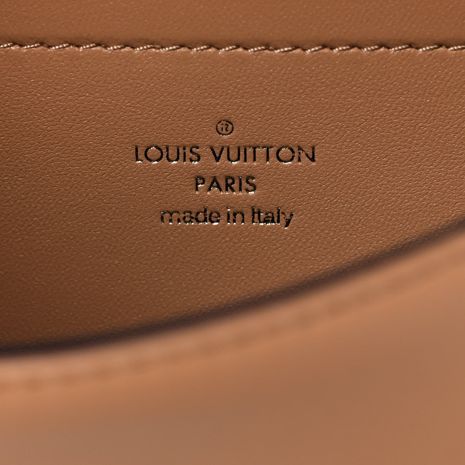Louis Vuitton Lambskin Embossed Monogram Pochette Coussin Camel 6 of 10