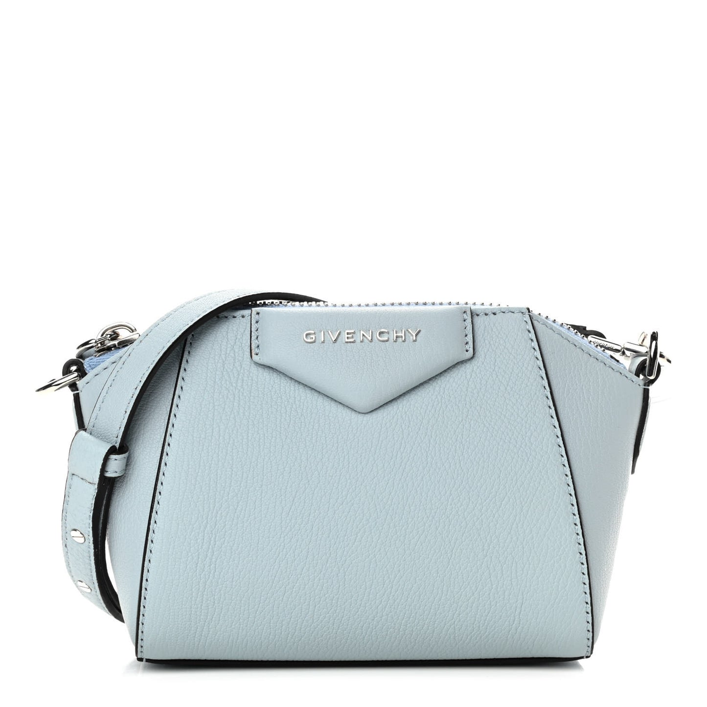 Sugar Goatskin Nano Antigona Ice Blue