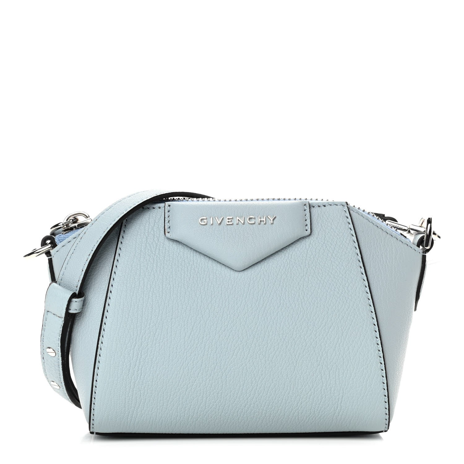 Givenchy Sugar Goatskin Nano Antigona Ice Blue 1 of 4