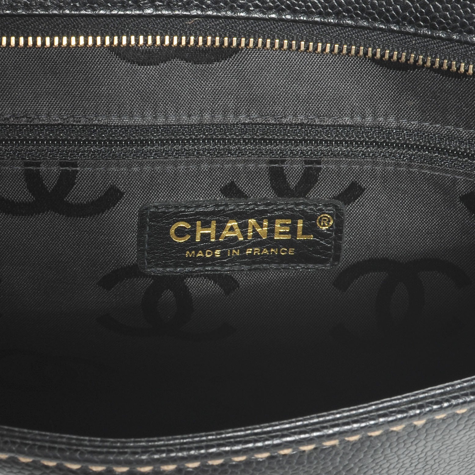 Chanel Caviar CC Shoulder Bag Black 6 of 7