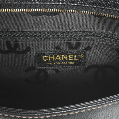 Chanel Caviar CC Shoulder Bag Black 6 of 7