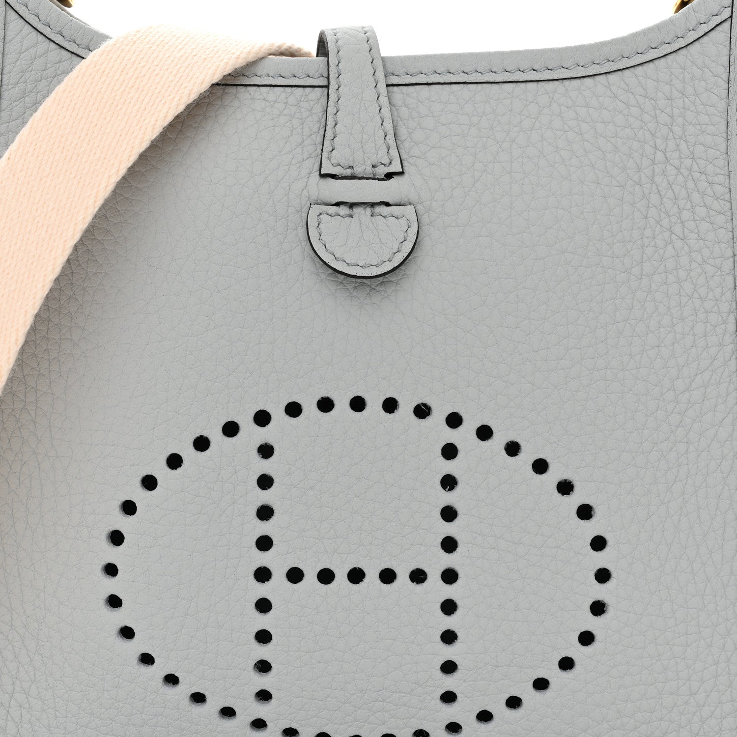 Hermes Taurillon Clemence Amazone Evelyne TPM Bleu Pale Nata 8 of 11
