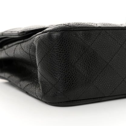 Chanel Caviar Quilted Medium Double Flap Black 8 of 15