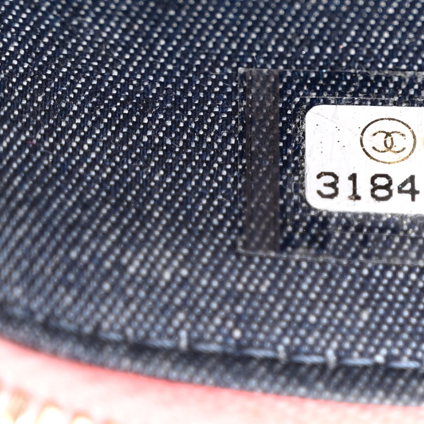 Lambskin Resin Elegant Chain Vanity Case Pink