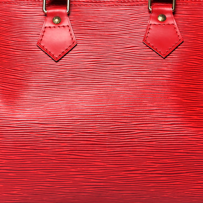 Louis Vuitton Epi Speedy 25 Castillan Red 8 of 13