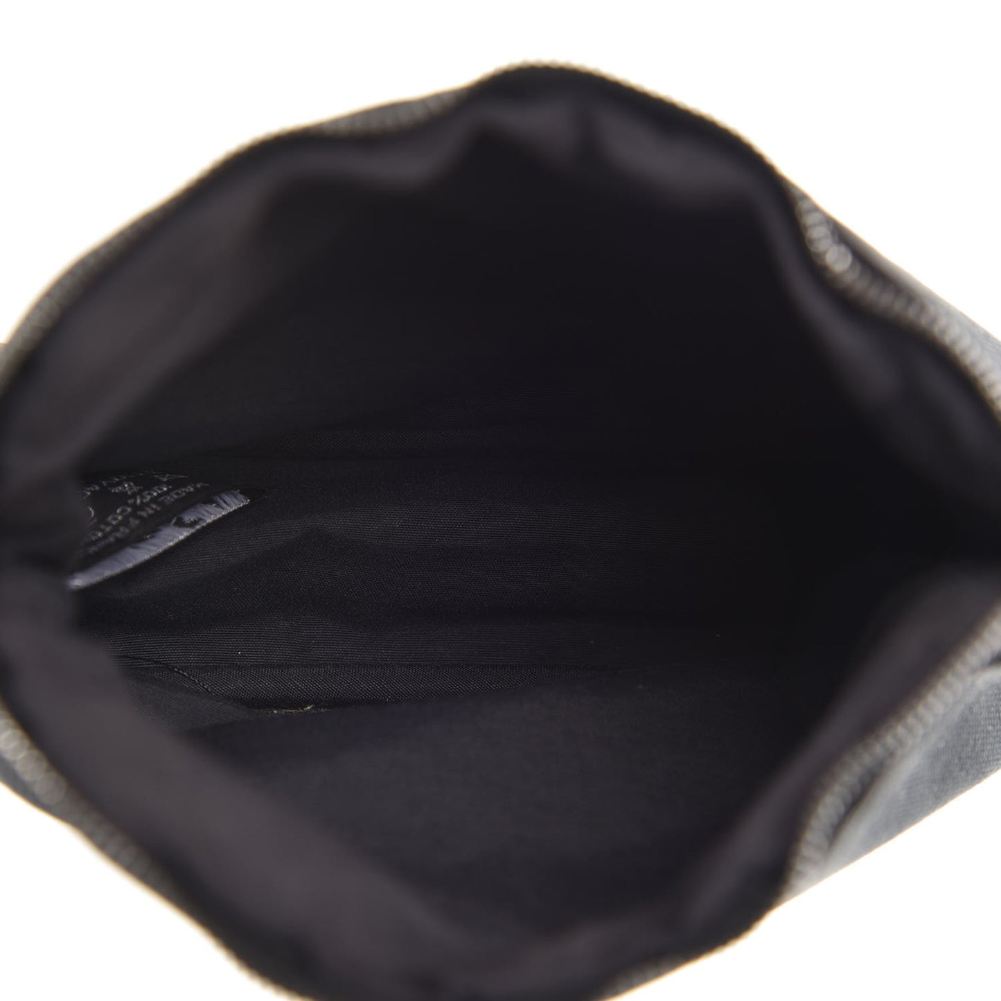 Cotton Canvas Mini Bolide Travel Cosmetic Pouch Black