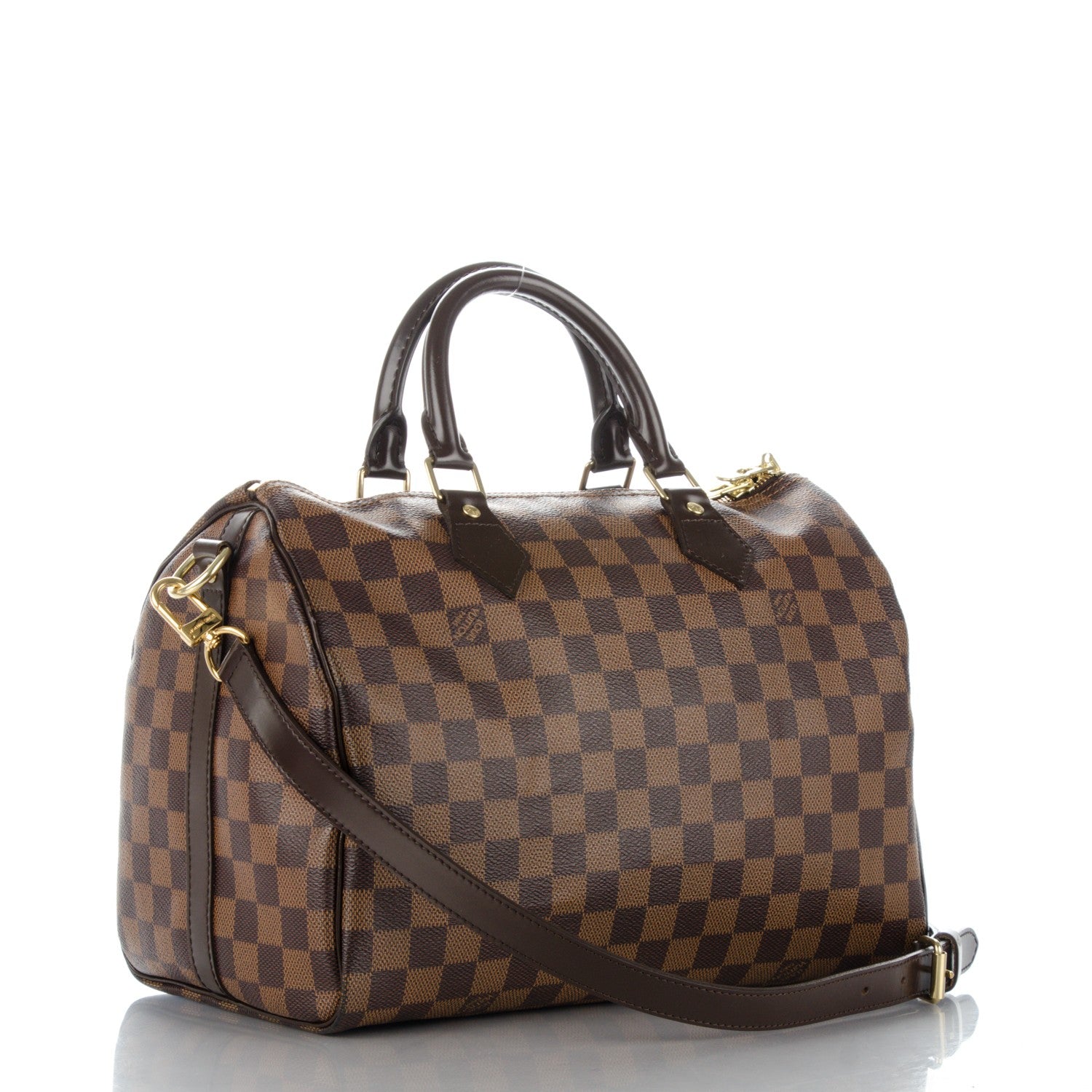 Louis Vuitton Damier Ebene Speedy Bandouliere 30 9 of 9