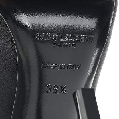 Saint Laurent Crepe Satin Crystal Opyum 110 Slingback Pump 39.5 Black 7 of 9