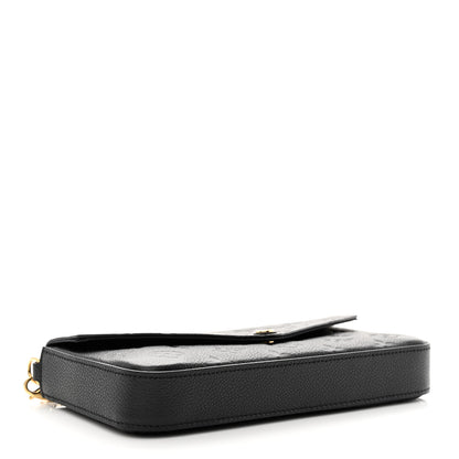 Louis Vuitton Empreinte Pochette Felicie Chain Wallet Black 5 of 14