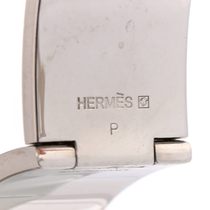 Hermes Enamel Wide Clic Clac H Bracelet PM Rouge 3 of 4