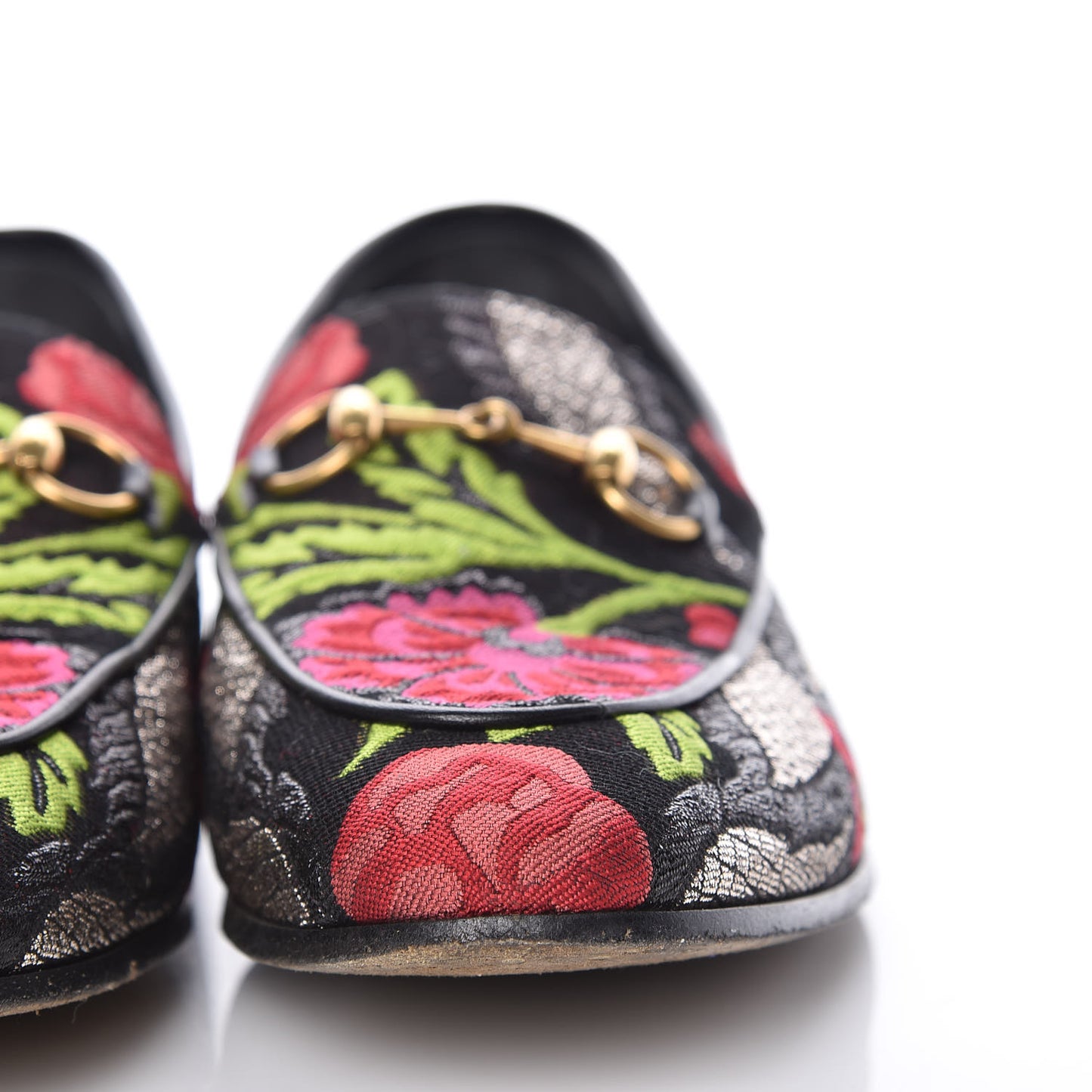 Floral Jacquard Horsebit Womens Jordaan Loafers 37.5 Multi