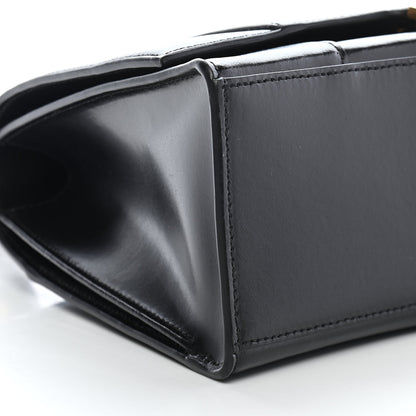 Balenciaga Shiny Box Calfskin Medium Hourglass Top Handle Bag Black 7 of 8