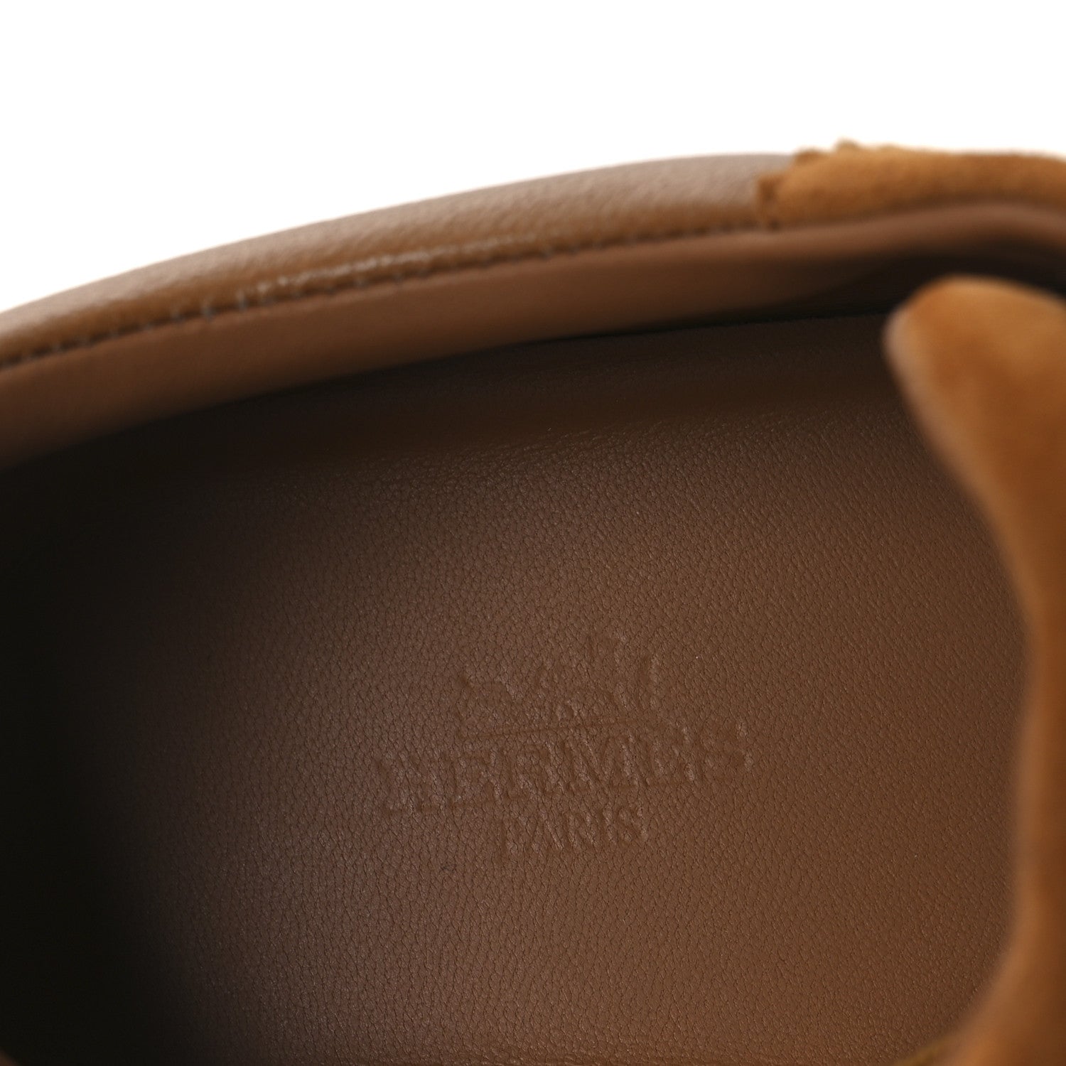 Hermes Sport Goatskin Suede Goatskin Womens Bouncing Sneakers 38.5 Naturel 9 of 11