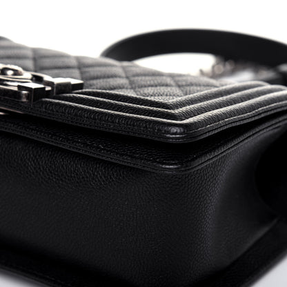 Chanel Caviar Quilted Small Boy Flap Black 13 of 18