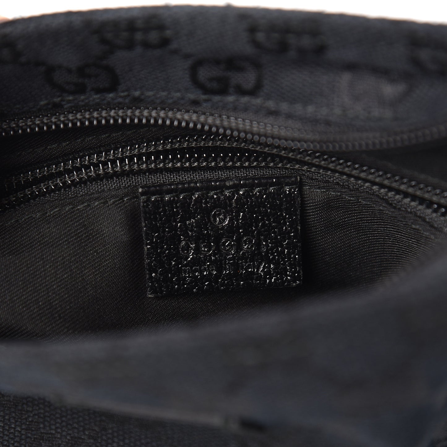 Monogram Web Small Flat Messenger Bag Black