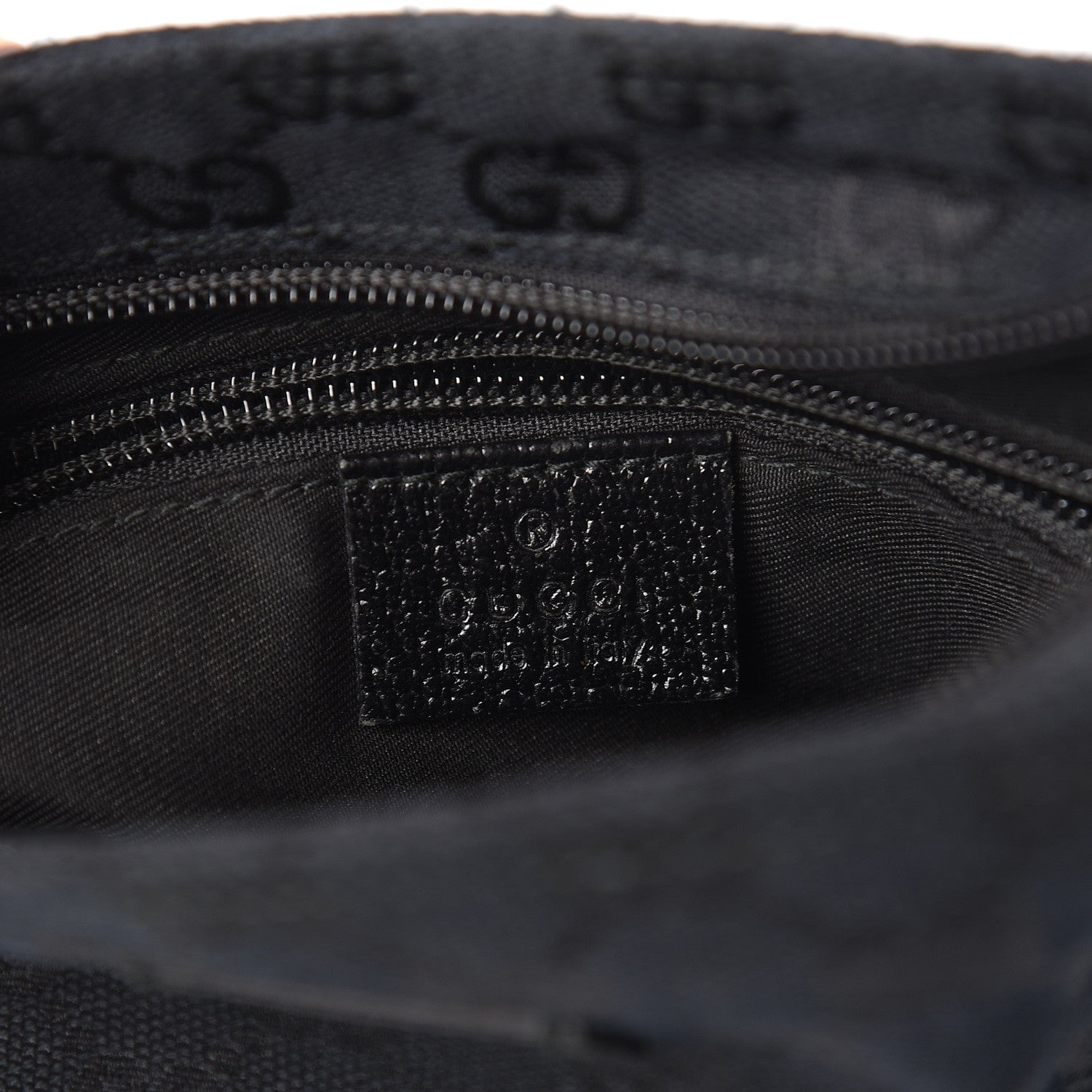 Gucci Monogram Web Small Flat Messenger Bag Black 8 of 11