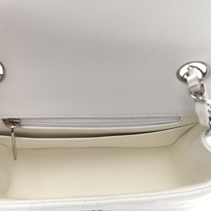 Chanel Caviar Quilted Mini Square Flap White 5 of 10