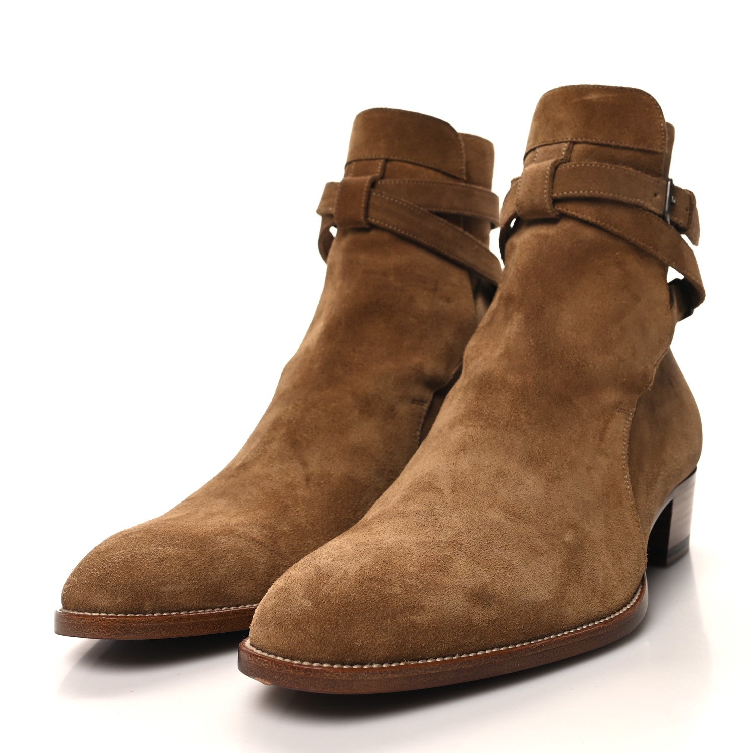 Saint Laurent Suede Calfskin Mens Wyatt Chelsea Boots 41.5 Land 3 of 8