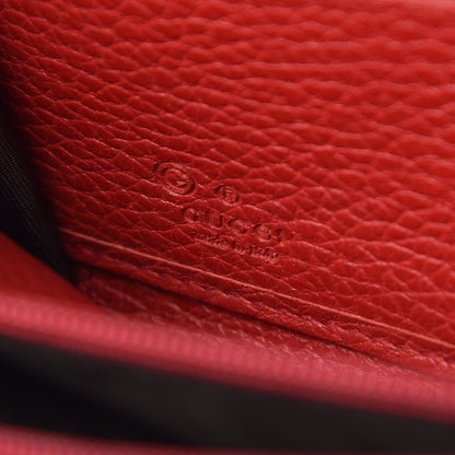 Gucci Dollar Calfskin GG Zip Around Wallet Red 6 of 6