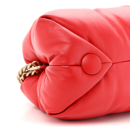 Proenza Schouler Lambskin Puffy Tobo Chain Shoulder Bag Red 9 of 10