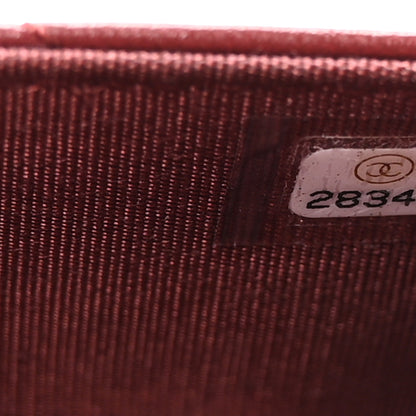Chanel Lambskin Quilted Trendy CC Wallet On Chain WOC Burgundy 8 of 12