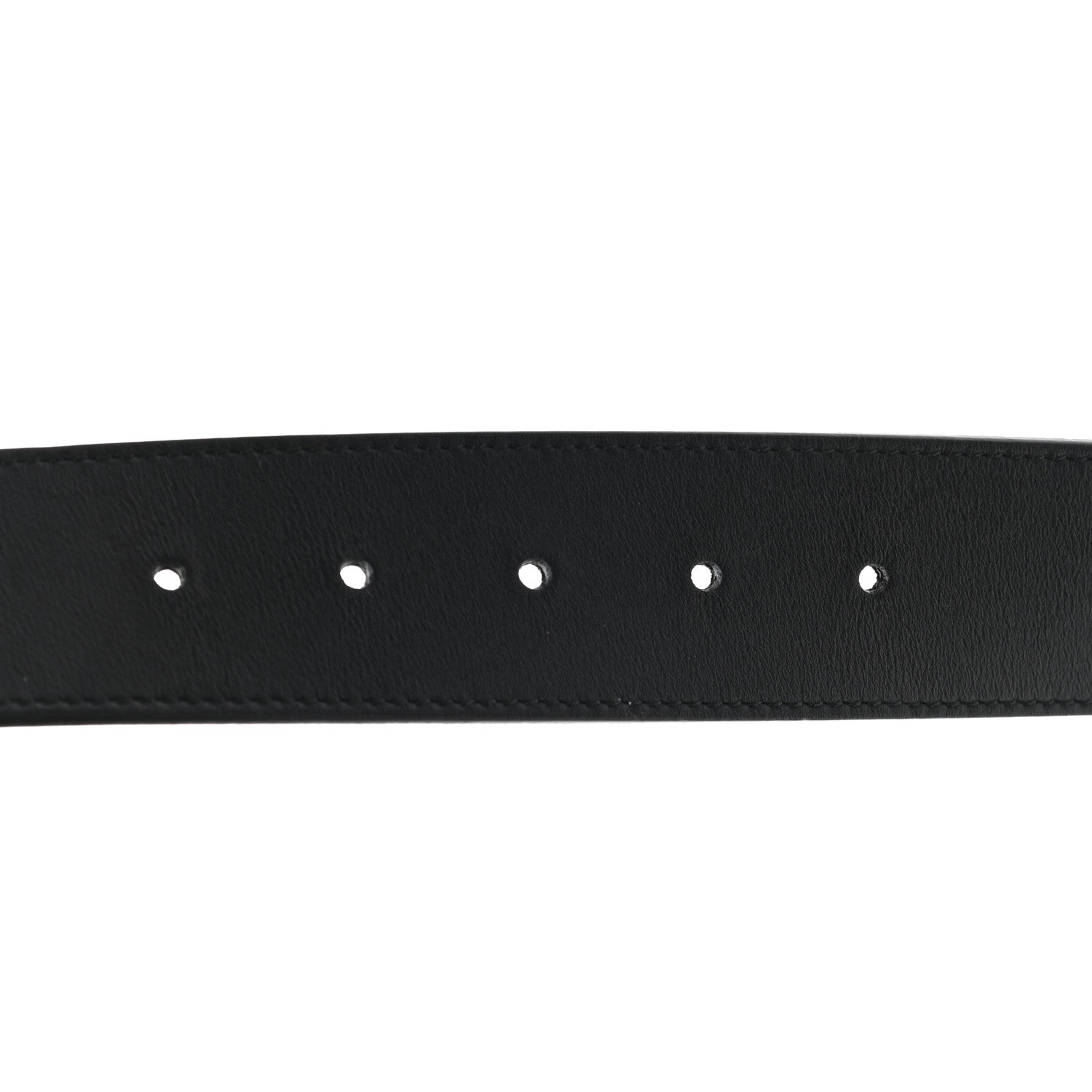 Gucci Moon Calfskin Pearl Double G 40mm Belt 85 34 Black Cream 4 of 5