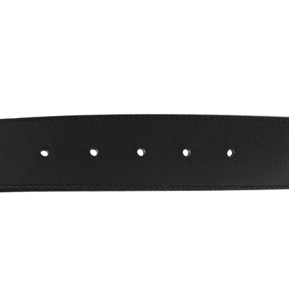 Gucci Moon Calfskin Pearl Double G 40mm Belt 85 34 Black Cream 4 of 5