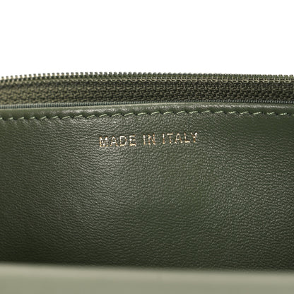 Chanel Lambskin Quilted Trendy CC Wallet On Chain WOC Green 7 of 12