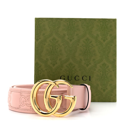 Gucci Calfskin GG Matelasse Marmont 40mm Belt 95 38 Perfect Pink 5 of 5