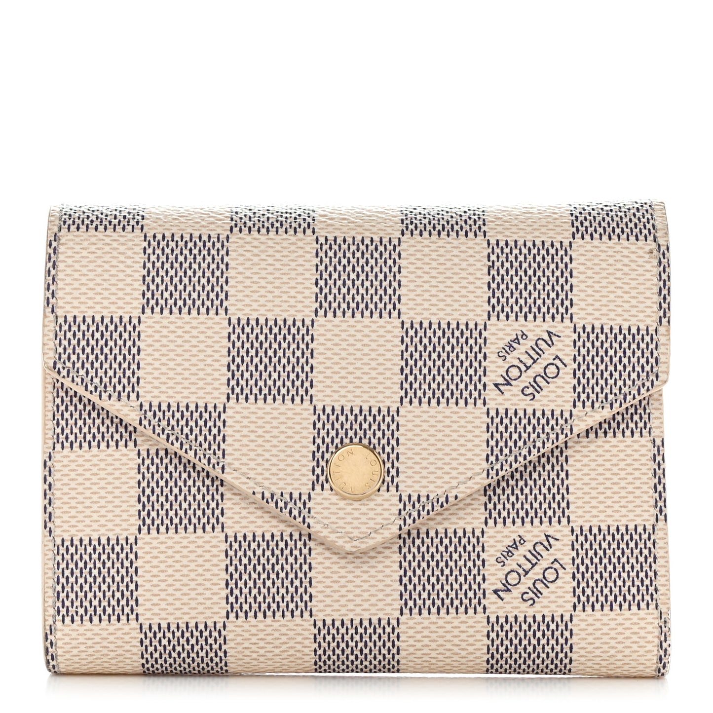 Damier Azur Victorine Wallet Rose Ballerine