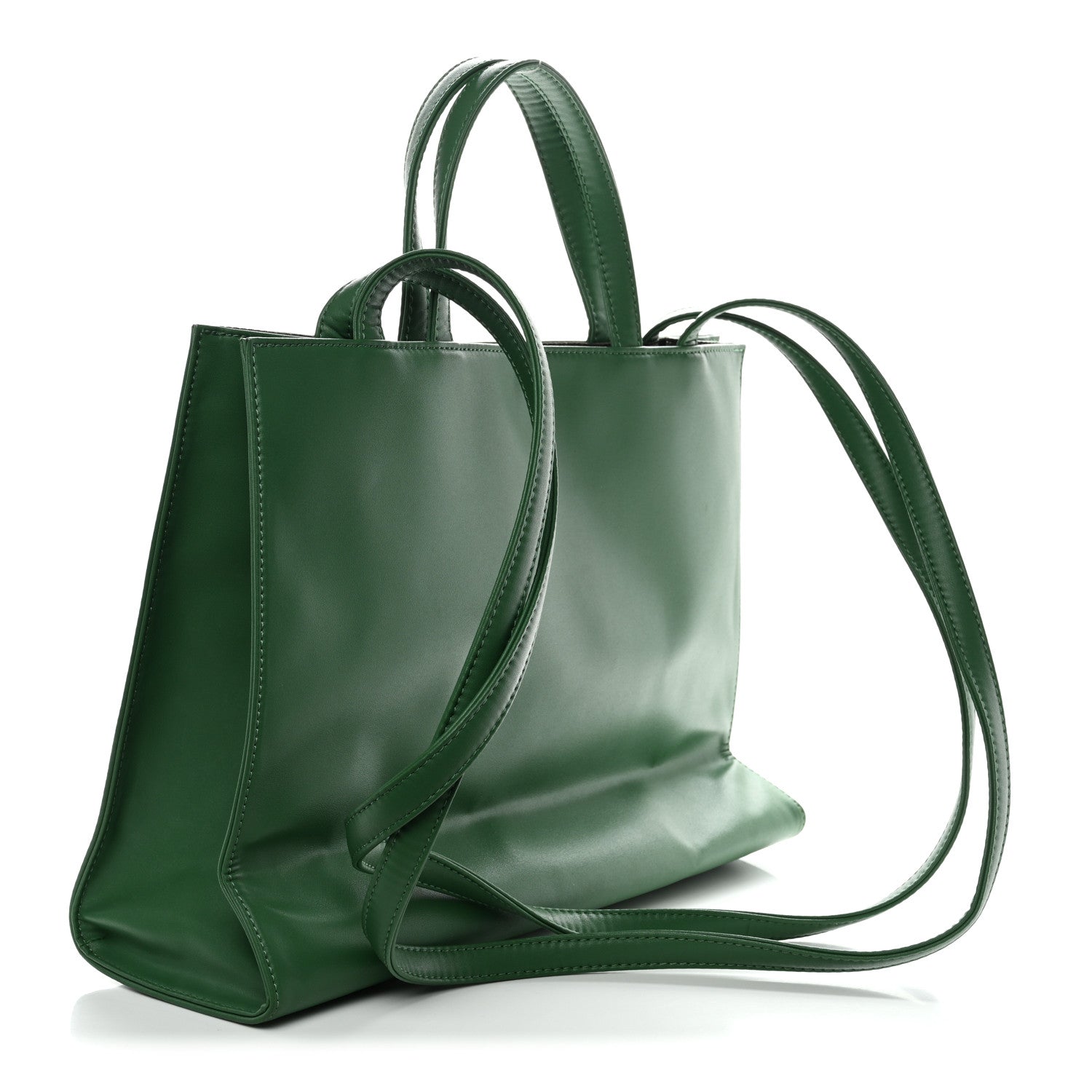 Telfar Vegan Leather Medium Shopping Bag Greenscreen 3 of 10