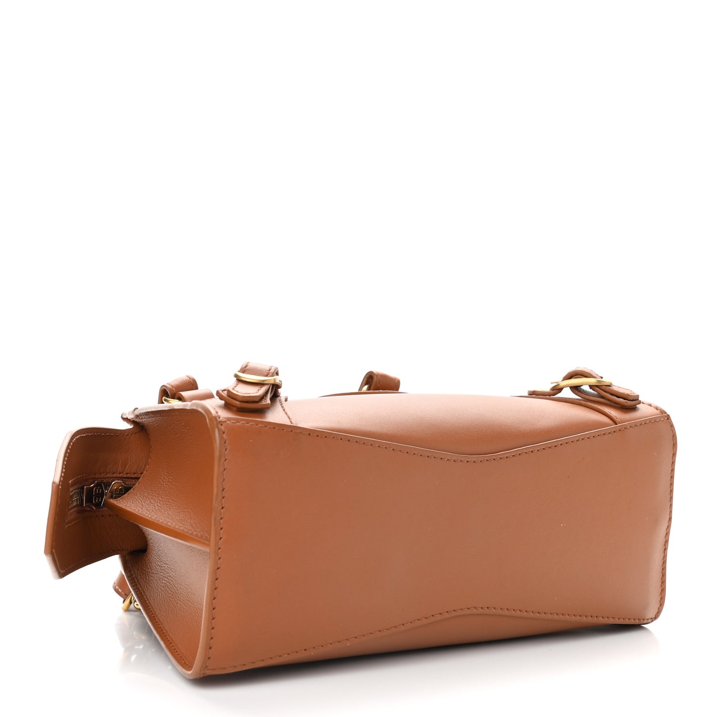Smooth Calfskin Neo Classic Gold Hardware Mini City Camel