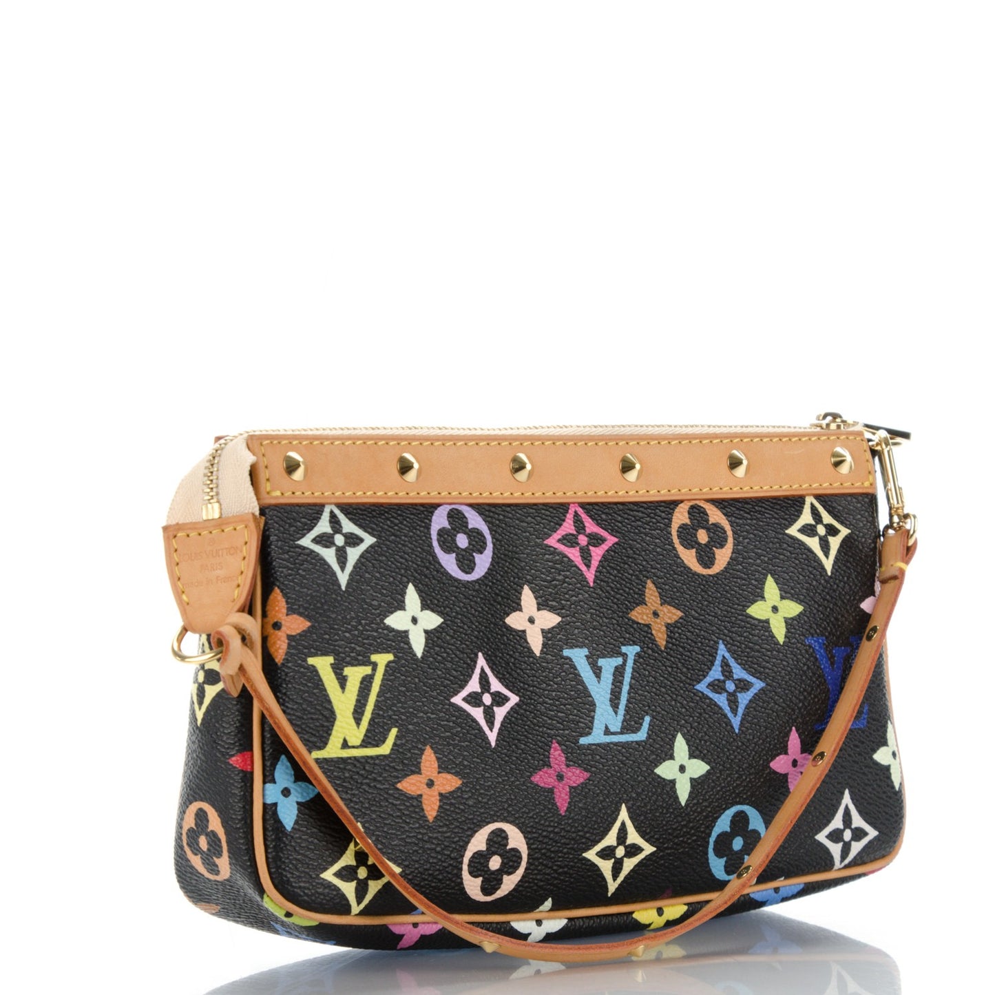 Monogram Multicolor Pochette Accessories Black