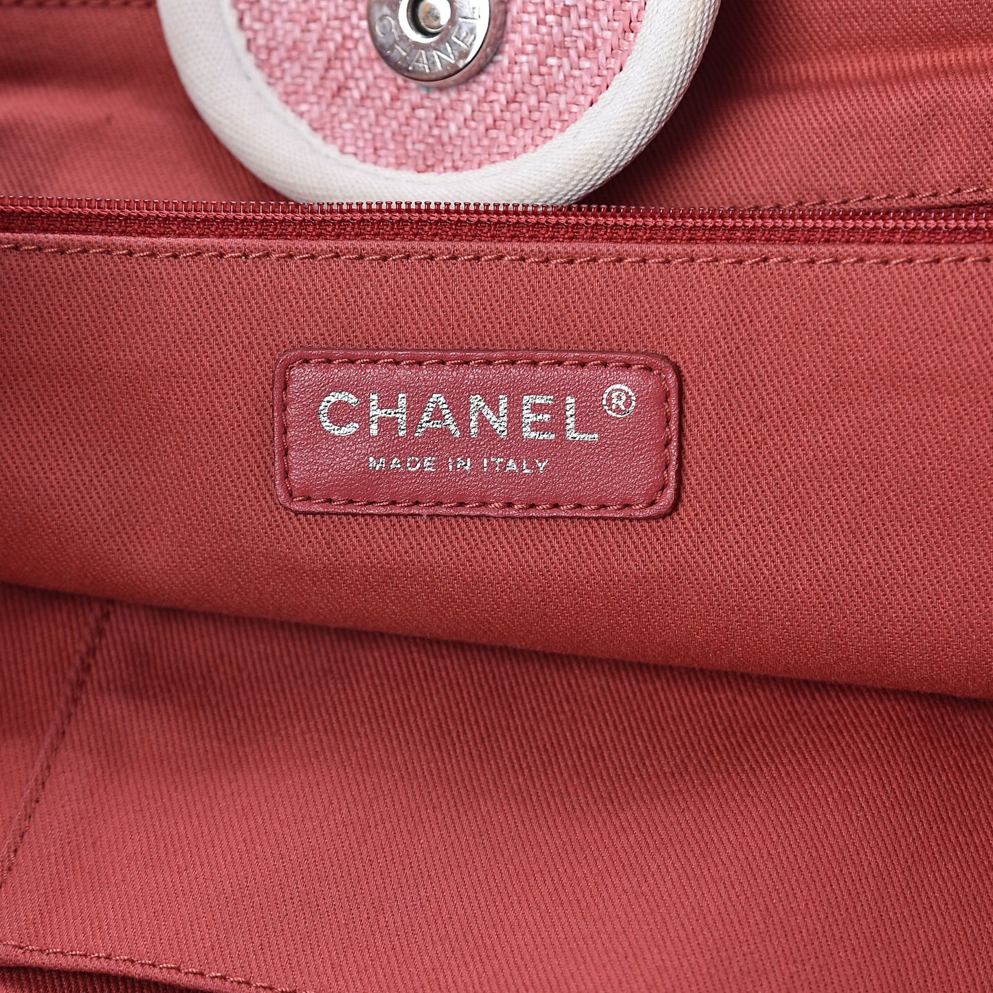 Woven Straw Raffia Extra Large Deauville Tote Pink