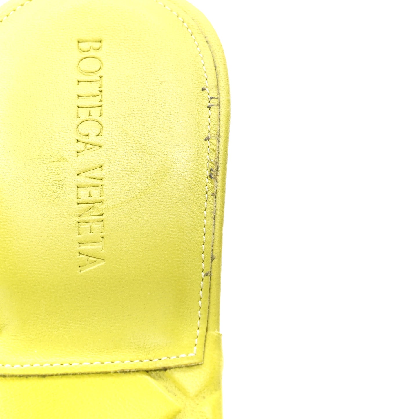 Nappa Quilted Rubber Lido Mule Sandals 40 Kiwi