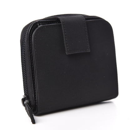 Prada Tessuto Nylon Compact Zip Around Wallet Black 3 of 9