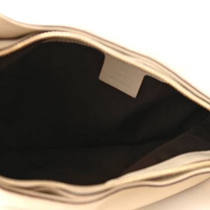Gucci Calfskin Creole Hobo White 5 of 13