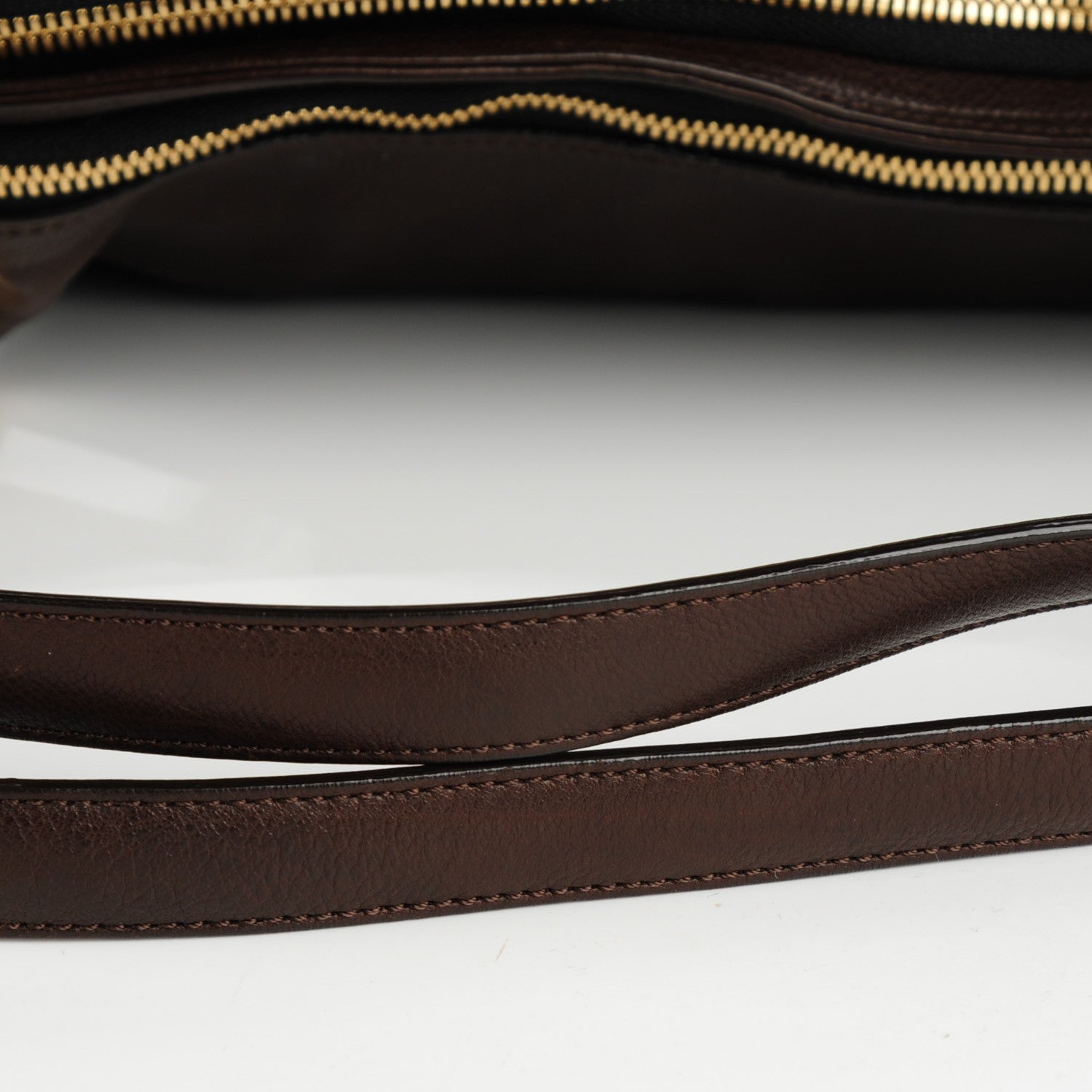 Chloe Calfskin Cary Zipped Shoulder Bag Anthracite 9 of 9